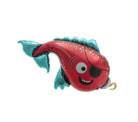 Piratenfisch, Folienballon 35cm