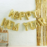Happy New Year Folienballon Girlande, gold
