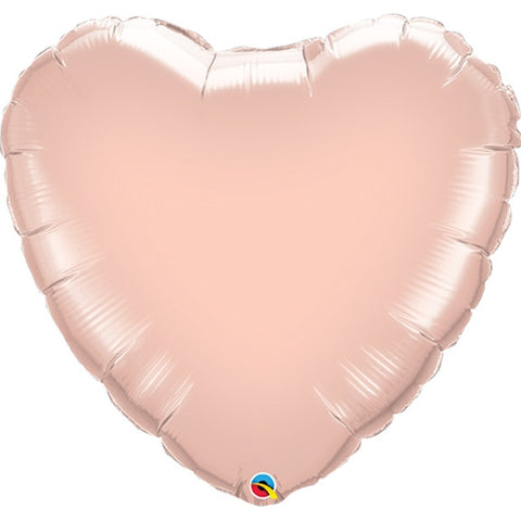 Herz Folienballon roségold