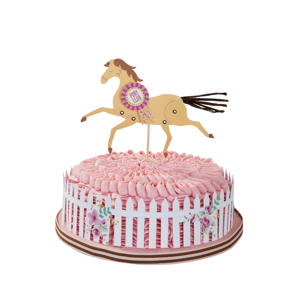Pony Party Kuchen Topper und Wrap