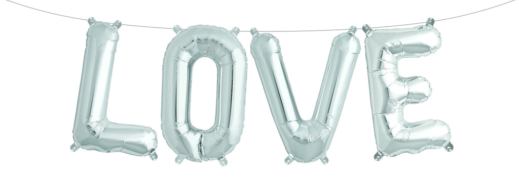 Love Girlande, Ballons für die Hochzeit mit einer eindeutigen Liebesbotschaft!