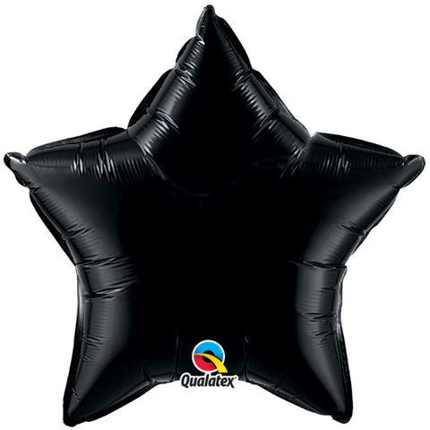 Stern Folienballon Schwarz