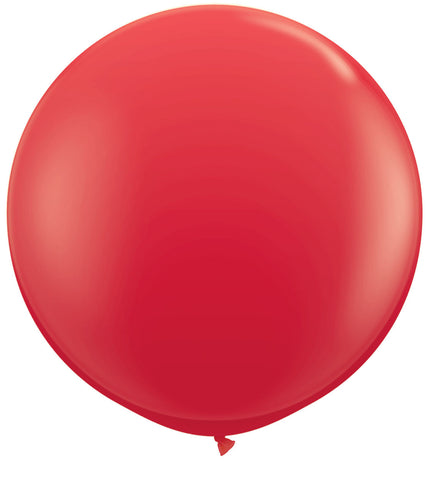 Ballon XL Riesenballon 90cm Latex Naturlatex abbaubar in rot für Valentinstag Hochzeit, Party, Kindergeburtstag mit Helium oder Luft zu befüllen
