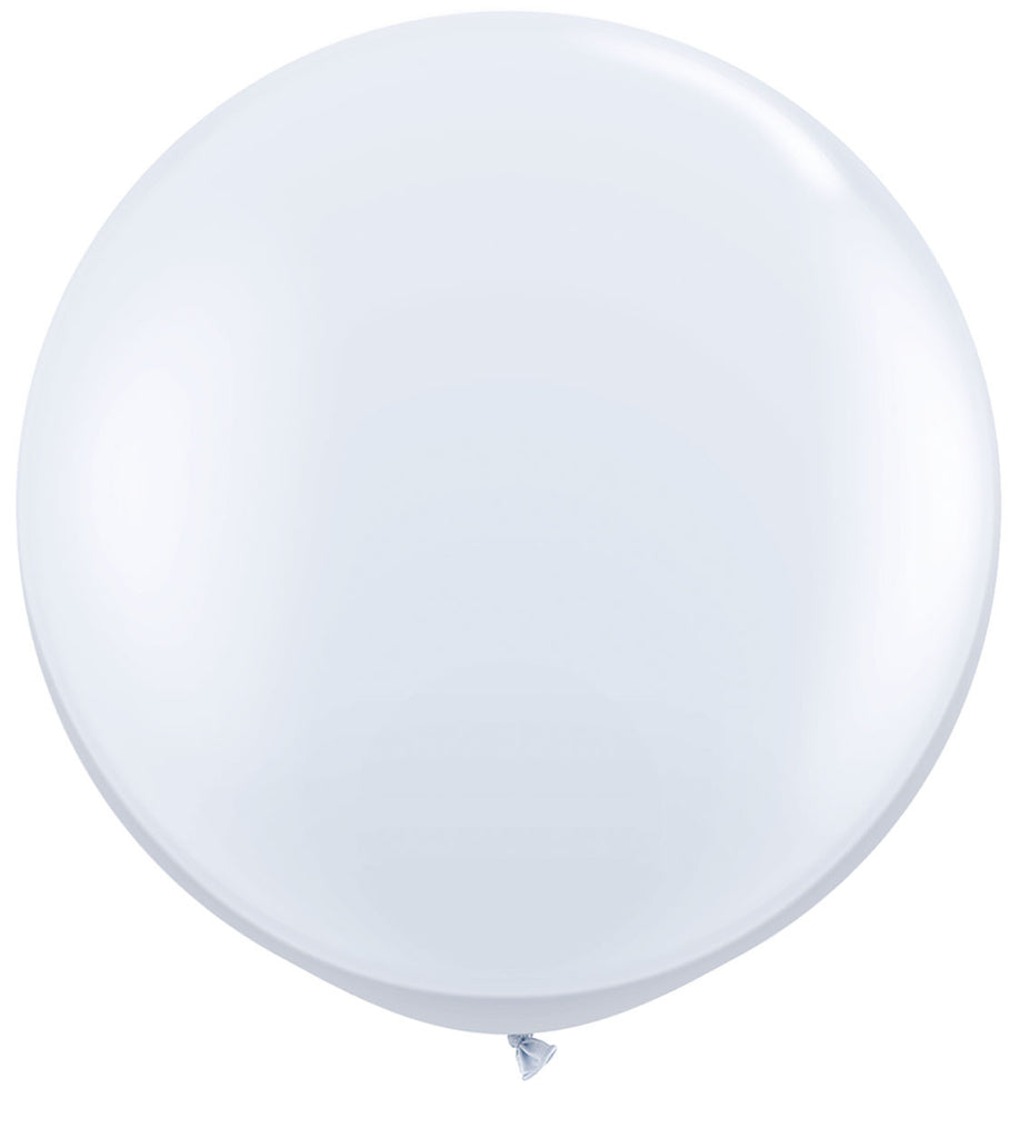 Ballon XL Riesenballon 90cm Latex Naturlatex abbaubar in weiss Hochzeit, Party, mit Helium oder Luft zu befüllen