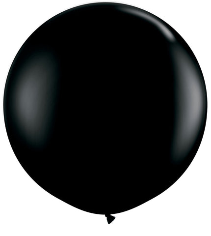 Ballon XL Riesenballon 90cm Latex Naturlatex abbaubar in schwarz für Party, Silvester  mit Helium oder Luft zu befüllen