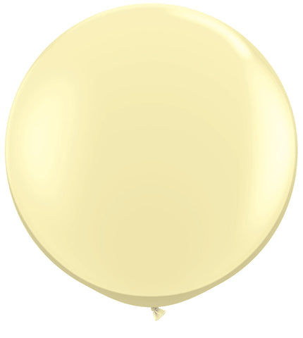 Riesenballon 90cm Latex Naturlatex abbaubar in ivory Elfenbein beige offwhite für Hochzeit, Party, Kindergeburtstag mit Helium oder Luft zu befüllen