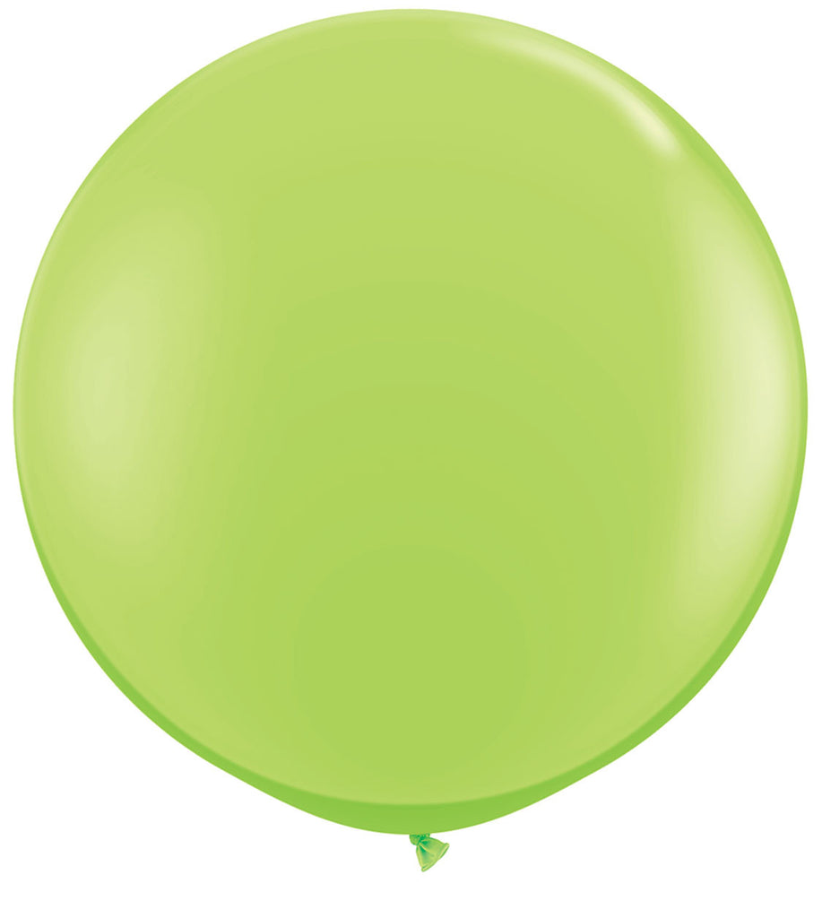 Riesenballon 90cm Latex Naturlatex abbaubar grün grasgrün limettengrün für Hochzeit, Party, Kindergeburtstag mit Helium oder Luft zu befüllen