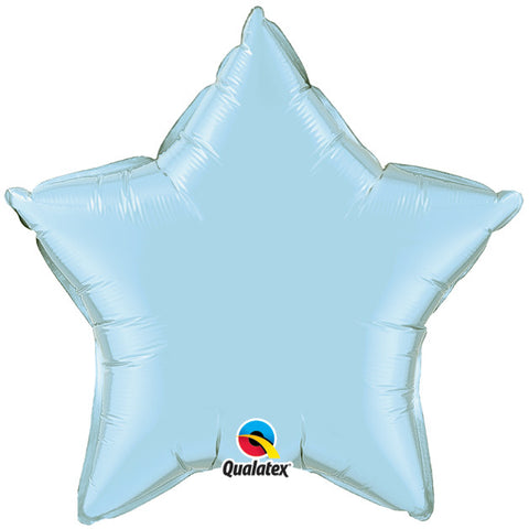 Stern Folienballon hellblau