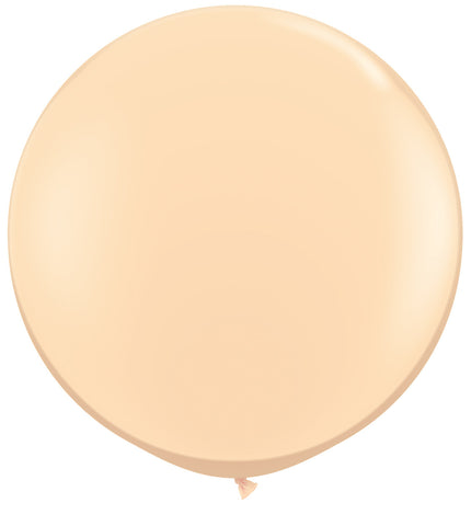 Riesenballon 90cm Latex in Blush Peach Pfirsich für Hochzeit, Party, Kindergeburtstag mit Helium oder Luft zu befüllen