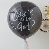 BOY or GIRL Riesenballon mit Tassels KIT
