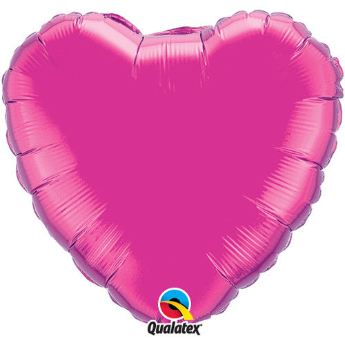 Herz Folienballon magenta